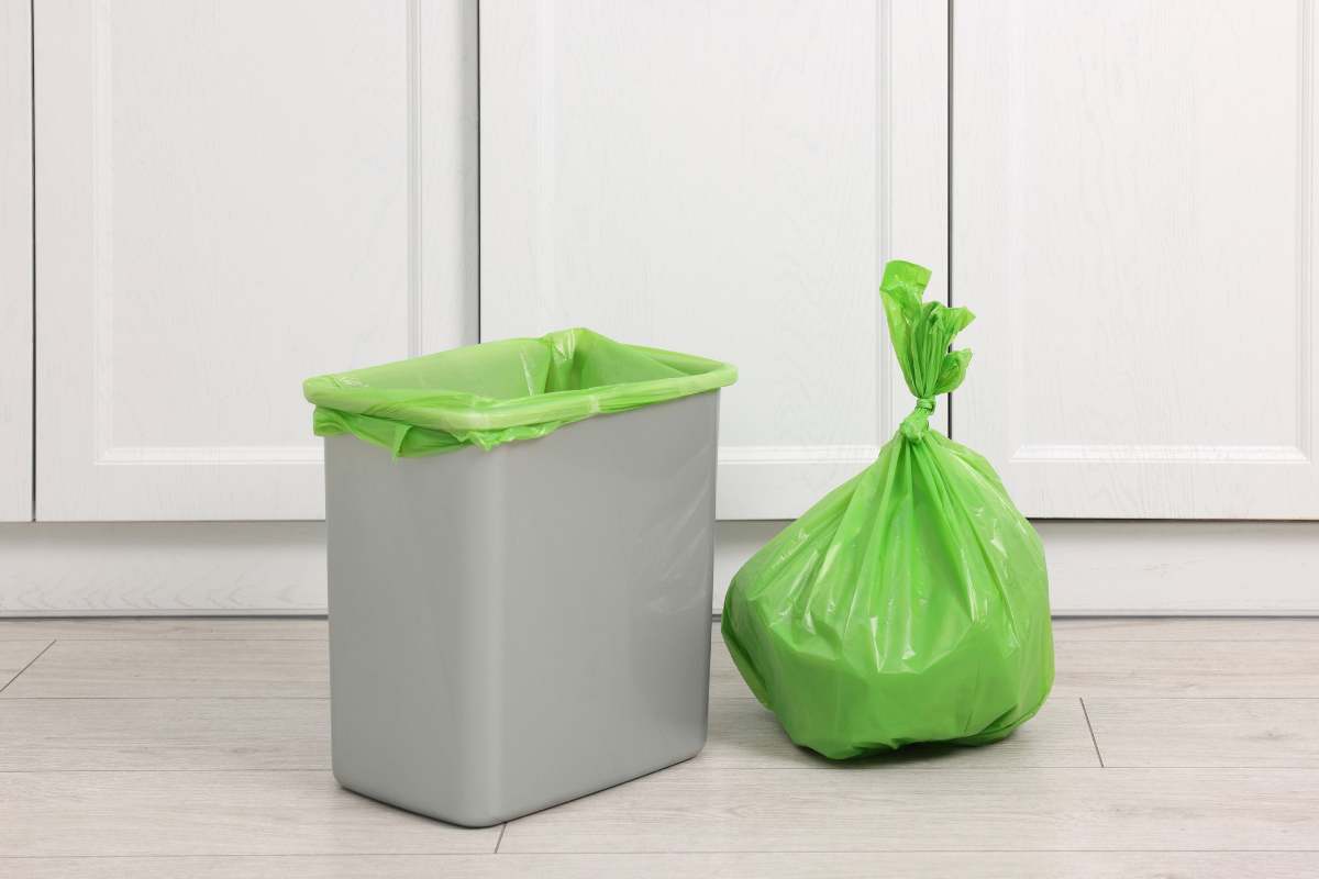 bidone spazzatura sacco