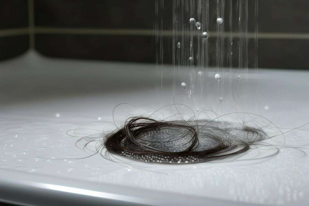 Ristagno capelli piatto doccia