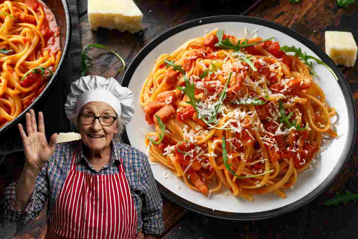 trucco segreto amatriciana nonna