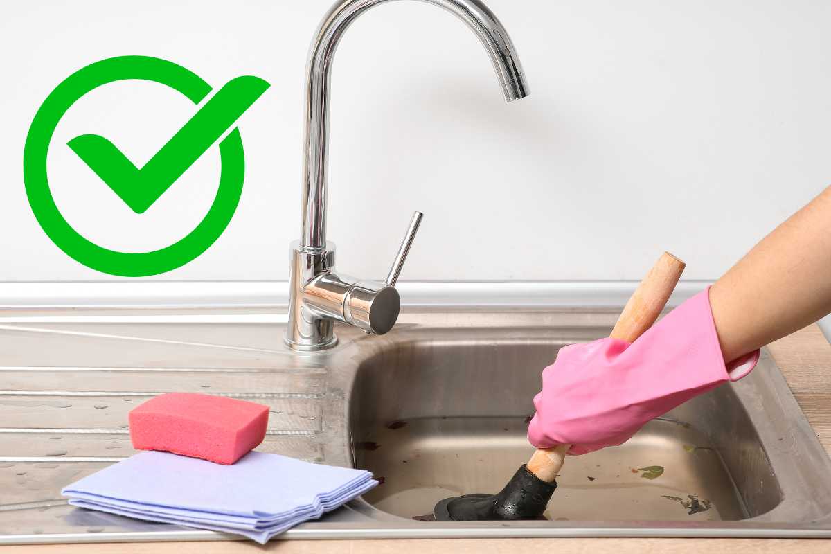 lavandino otturato spunta verde