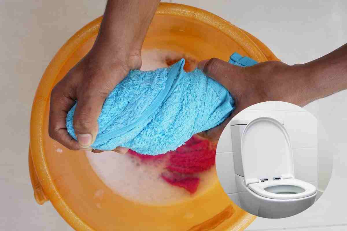 non buttare acqua del secchio nel wc