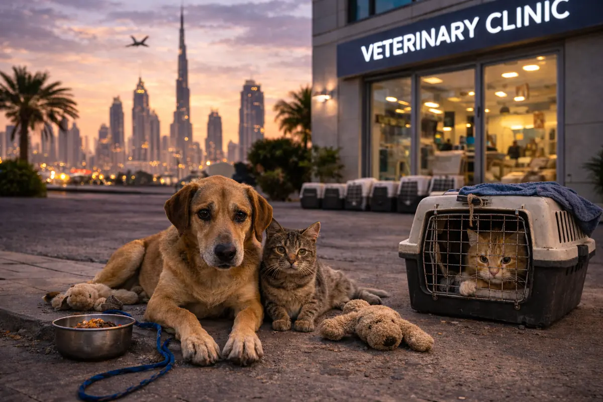 animali abbandonati Dubai